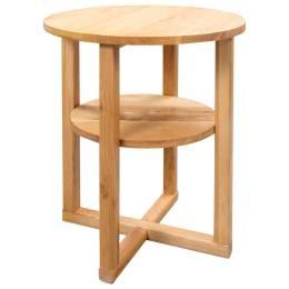 Side Table Round 40 x 50cm Solid Oak Wood