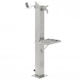 Garden Water Column Stainless Steel Square 95 Cm