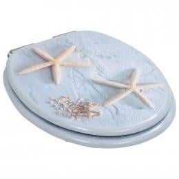 Toilet Seat With Soft Close Lid Mdf Starfish Design