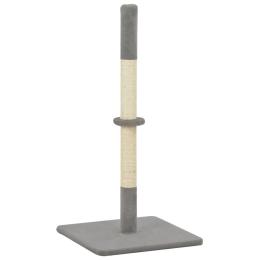 Cat Scratching Post Grey 40x40x80 Cm Sisal