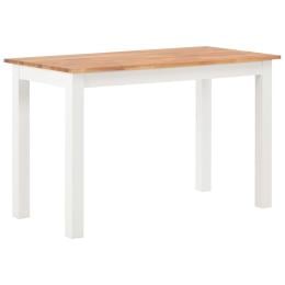 Dining Table 120x60x74 Cm Solid Oak Wood