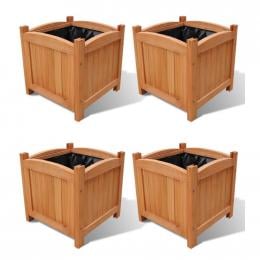 Planters 4 Pcs 30x30x30 Cm