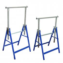 2 scaffolding trestles have frames Trestles