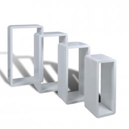 Cuboid Shelf Set Of 4 White