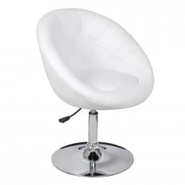 Bar Chair White Faux Leather