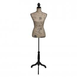 Ladies Bust Display Bust Brown Black Jute Female Mannequin Display