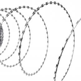 Nato Razor Wire Helical Wire Roll Galvanised Steel 60 M