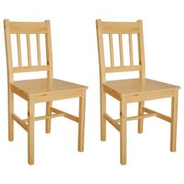 Dining Chairs 2 Pcs Pinewood