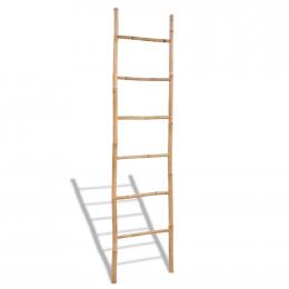 Bamboo Towel Ladder With 6 Rungs