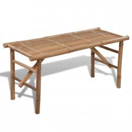 Folding Garden Bench 118 Cm Bamboo
