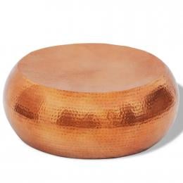 Hammered Aluminium Coffee Table Brass/copper Colour
