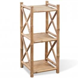 3-tier Square Bamboo Shelf
