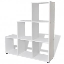 Staircase Bookcase/display Shelf 107 Cm White