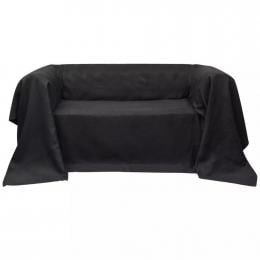 Micro-suede Couch Slipcover Anthracite 270 X 350 Cm