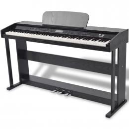 88-key Digital Piano With Pedals Black Melamine Board