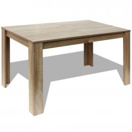 Dining Table 140x80x75 Cm Oak