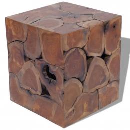 Stool Solid Teak Wood 40 x 40 x 45 cm