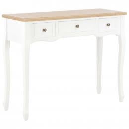 Dressing Console Table With 3 Drawers White
