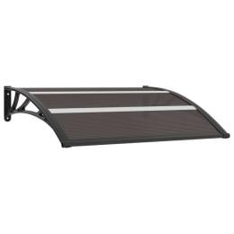 Door Canopy Black 120x80 Cm PC Board