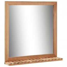 Bathroom Mirror 60x12x62 Cm  Solid Walnut Wood
