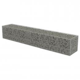 Gabion Wall With Covers Galvanised Steel 300x50x50 Cm