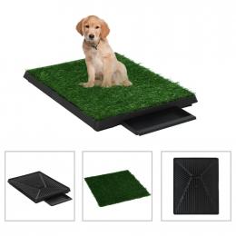Pet Toilet With Tray And Artificial Turf Green 63x50x7 Cm Wc