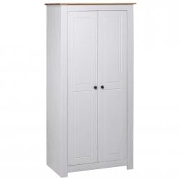 Wardrobe White 80x50x171.5 Cm Solid Pine Panama Range