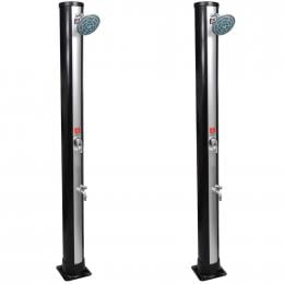 Outdoor Solar Showers With Shower Head And Faucet 2 Pcs 35 L
