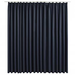 Blockout Curtain With Hooks Anthracite 290x245 Cm