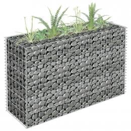 Gabion Raised Bed Galvanised Steel 90x30x60cm