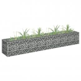 Gabion Raised Bed Galvanised Steel 180x30x30cm