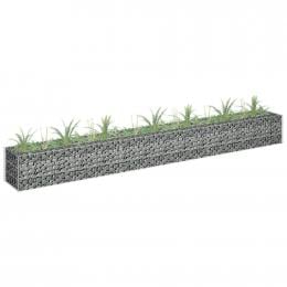 Gabion Raised Bed Galvanised Steel 270x30x30cm