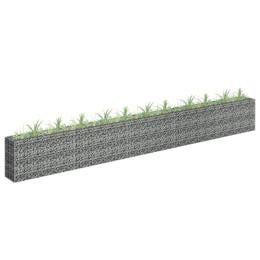Gabion Raised Bed Galvanised Steel 450x30x60 Cm