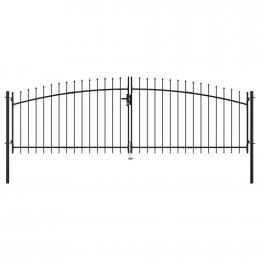 Double Door Fence Gate With Spear Top 400x200 Cm