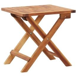 Folding Garden Coffee Table 40 x 40 x 40cm Solid Acacia Wood