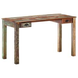 Desk 130x55x76 Cm Solid Reclaimed Wood