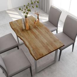 Dining Table 140x70x76 Cm Solid Acacia Wood