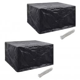 Garden Furniture Covers 2 Pcs 6 Person 8 Eyelets 172x113cm