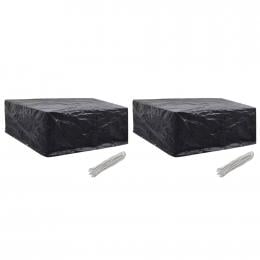 Garden Furniture Covers 2 Pcs 10 Eyelets 260x260x90 Cm