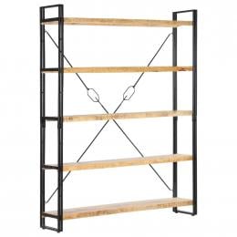 5-tier Bookcase 140x30x180 Cm Solid Mango Wood