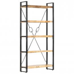5-tier Bookcase 90x30x180 Cm Solid Mango Wood