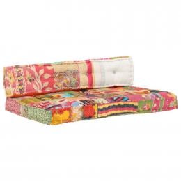 Sofa Cushion Multicolour Fabric Patchwork