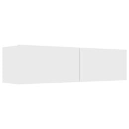 TV Cabinet White 120x30x30 Cm Chipboard