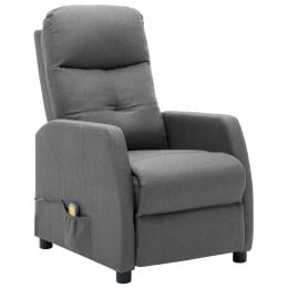 Massage Recliner Light Grey