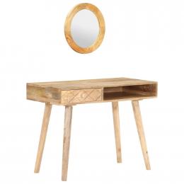 Dressing Table 100x50x76 Cm Solid Mango Wood