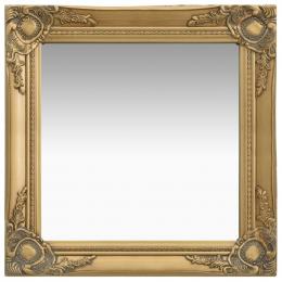 Wall Mirror Baroque Style 50x50cm Gold