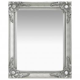 Wall Mirror Baroque Style 50x60 Cm Silver
