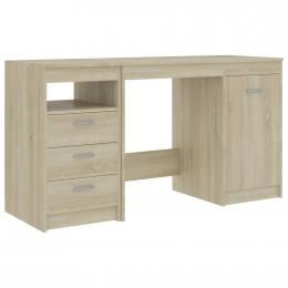 Desk Sonoma Oak 140x50x76 Cm Chipboard