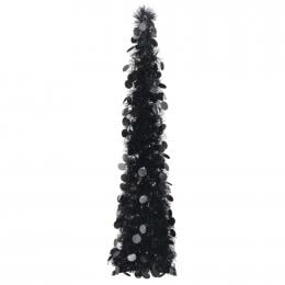 Pop-up Artificial Christmas Tree Black 120 Cm Pet