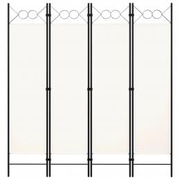4-panel Room Divider  160x180 Cm White